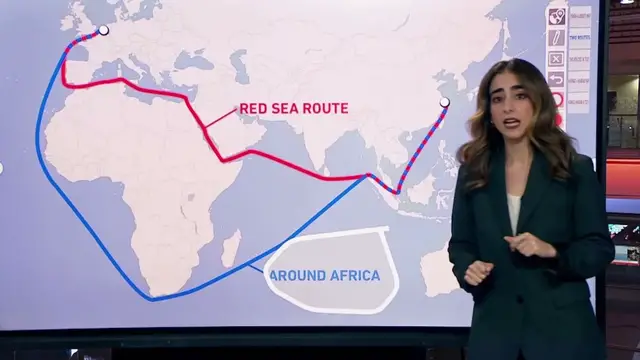 Video thumbnail for Why the Bab al-Mandab Strait is vital to global trade