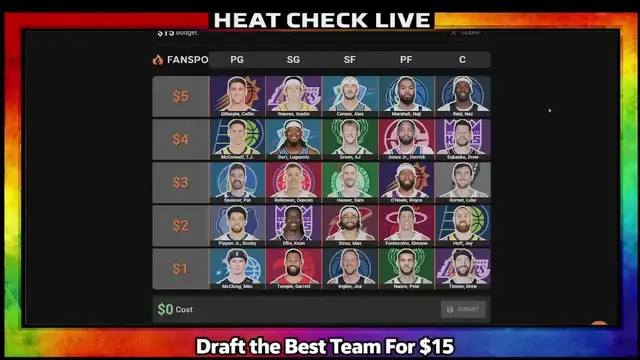 Video thumbnail for heatcheck: nba $15 undrafted player team challenge