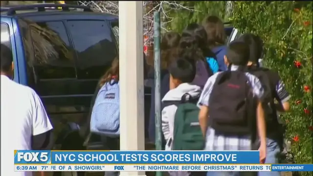 'Video thumbnail for NYC student test scores rise despite 40% failing math and reading'