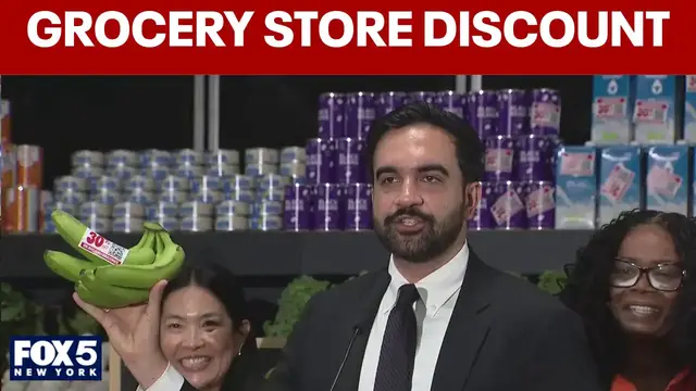 Video thumbnail for Mamdani details plan for NYC-owned grocery stores | Full News Conference