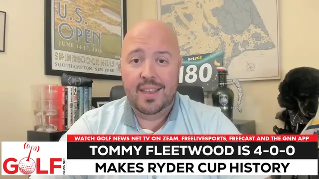 'Video thumbnail for Tommy Fleetwood undefeated, making history at the Ryder Cup'
