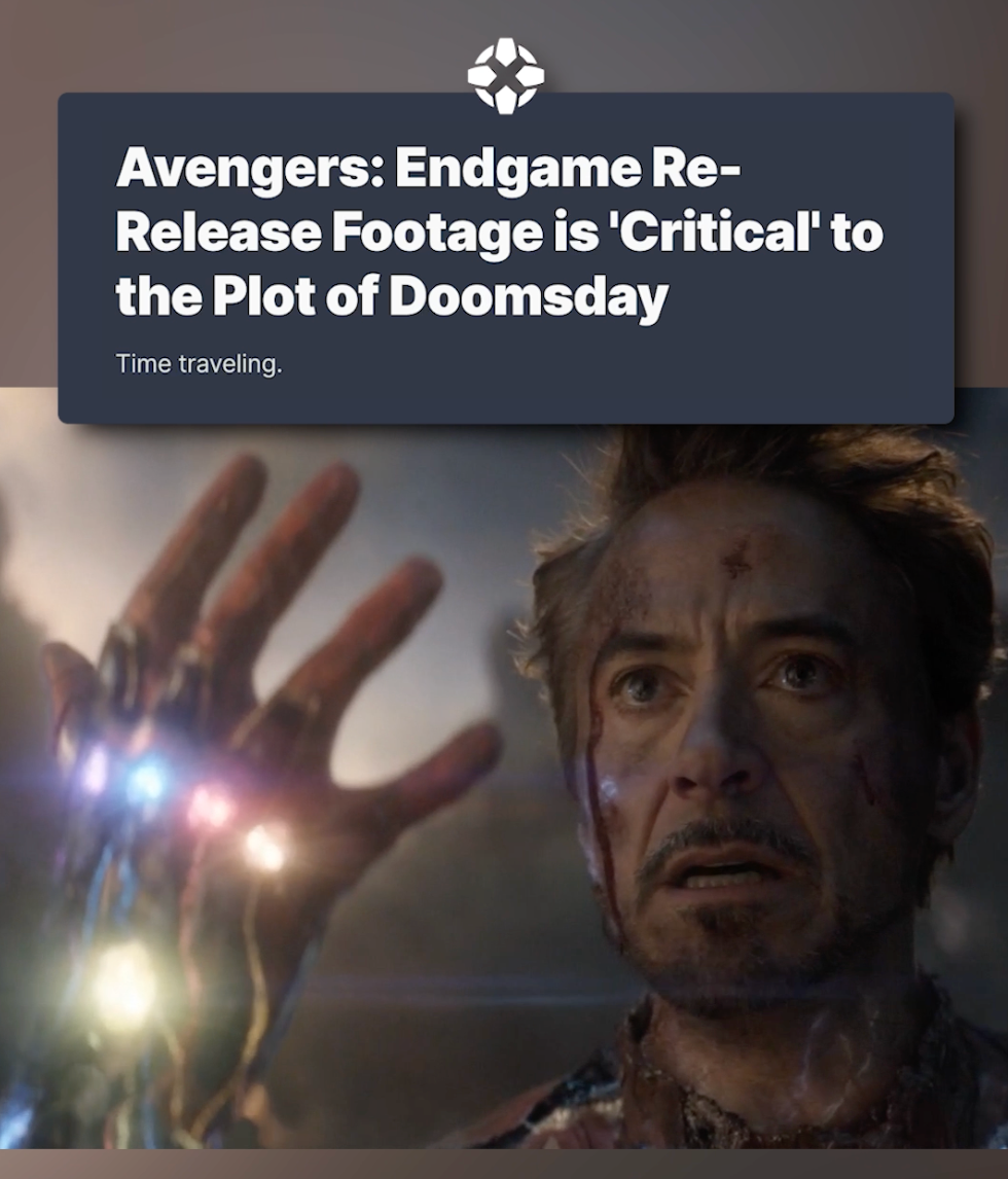 Video thumbnail for Avengers: Endgame Re-Release Has New Footage That Is "Critical" To The Story of Doomsday