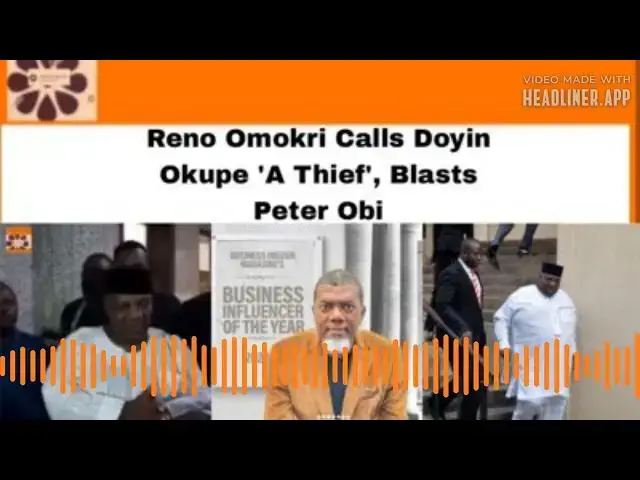 Video thumbnail for Reno Omokri Calls Doyin Okupe 'A Thief', Blasts Peter Obi ~ OsazuwaAkonedo