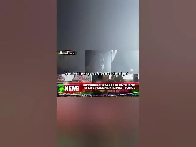 Video thumbnail for Sowore Bandaged His Own Hand To Give False Narratives - Police