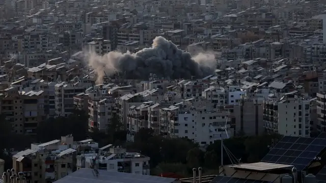 Video thumbnail for Israel bombs Beirut; President Aoun calls for international pressure
