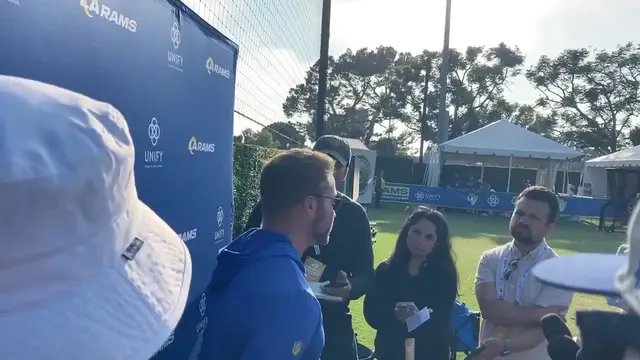'Video thumbnail for Los Angeles Rams Head Coach Sean McVay on Stafford's Return and Joint Practices'