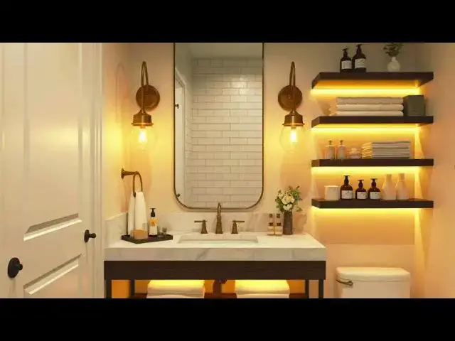 'Video thumbnail for 🛁 100+ Small Bathroom Decor Ideas 2025 | Stylish & Space-Saving'