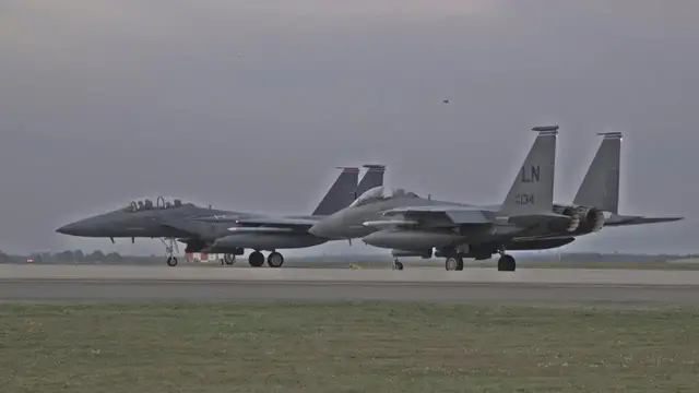 'Video thumbnail for F-15E Strike Eagles • RAF Lakenheath Exercise (MARCH 2019)'