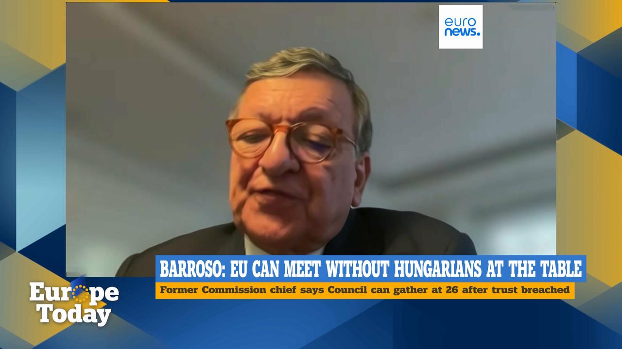 Video thumbnail for Budapest's contact with Moscow during key EU meetings ‘greatly concerning,’ says Barroso