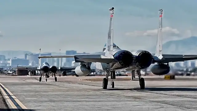 'Video thumbnail for Nellis AFB Flight Line • Fighter Jets & Bombers (DEC 2021)'