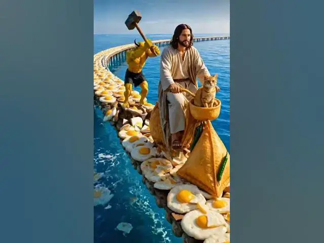 Video thumbnail for Jesus walk the egg☺️ #amen #jesus #oraçãoforte #oraçaodamanhã #oraçãodanoite #oraçãododia #shorts