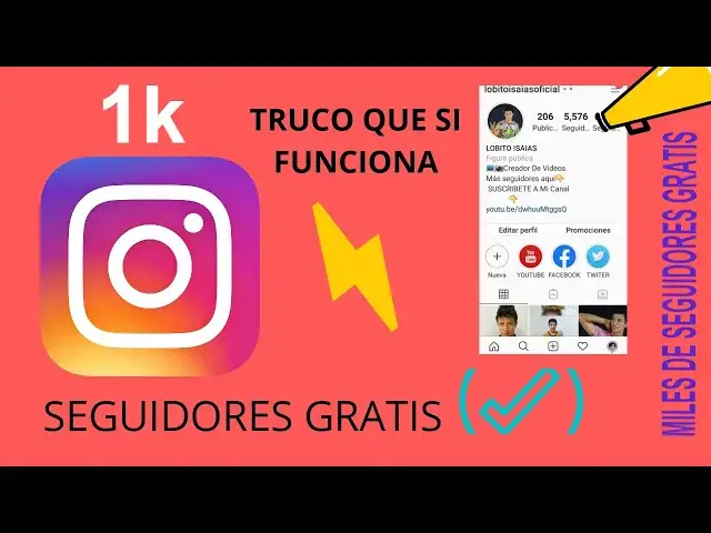 Video thumbnail for COMO TENER MILES DE SEGUIDORES En INSTAGRAM 📲😱 rápido y fácil (COMPROBADISIMO)!!