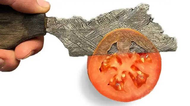 'Video thumbnail for Forging a Meteorite Knife: Metalworking & Jewelry Making'