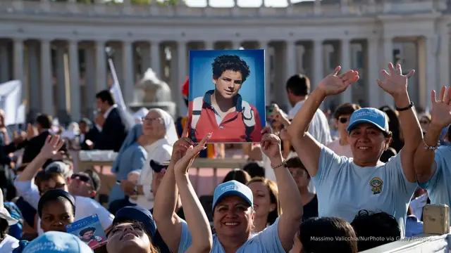 'Video thumbnail for Carlo Acutis becomes first millennial saint in historic Vatican canonization'