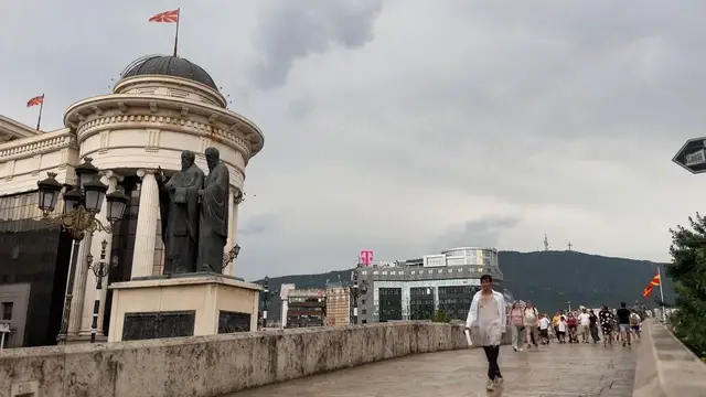 Video thumbnail for North Macedonia: Heavy rain hits North Macedonia’s capital Skopje.