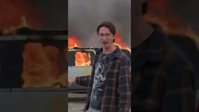 Video thumbnail for Stanley Cup Fire Test: Surviving a Car Fire