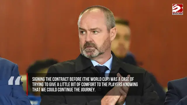 Video thumbnail for Steve Clarke felt the time was right for him to step down as Scotland manager