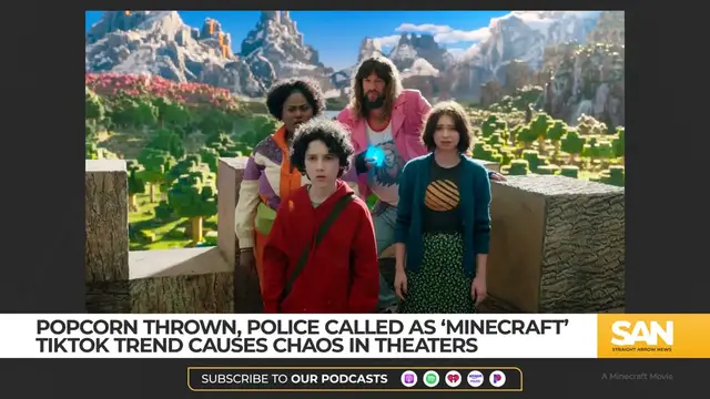 Video thumbnail for 'Chicken jockey'? The viral moment causing 'Minecraft' theater disruptions