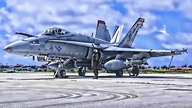 'Video thumbnail for USMC F/A-18 Hornets (2019) • Red Devils On Guam'
