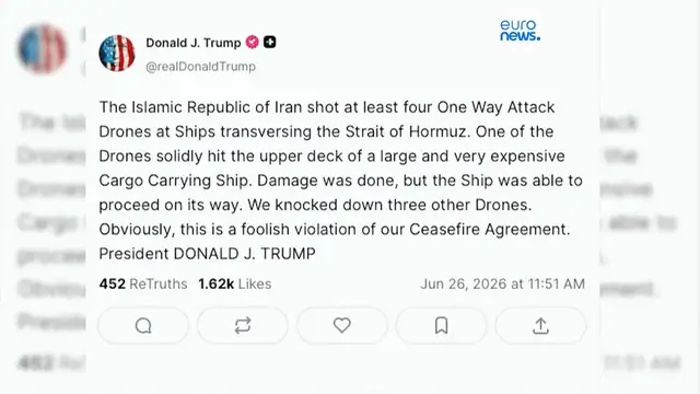 Video thumbnail for US launches strikes against Iran following drone attack on cargo ship