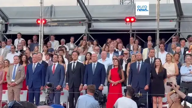 Video thumbnail for Stars, Stripes, VIPs and Protests: Brussels hosts US Independence bash