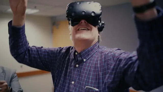'Video thumbnail for He wanted to see his cancer from the inside. With virtual reality, he can'