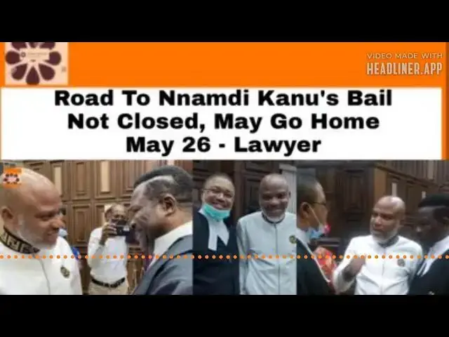 Video thumbnail for Road To Nnamdi Kanu's Bail Not Closed, May Go Home May 26 - Lawyer ~ OsazuwaAkonedo