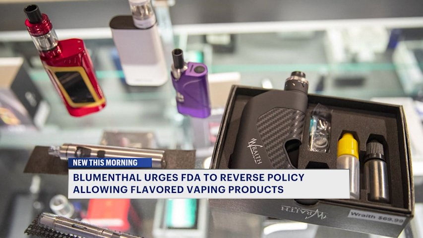 Video thumbnail for FDA policy shift allows sale of flavored e-cigarettes, sparking backlash