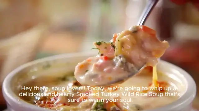 Video thumbnail for Smoked Turkey Wild Rice Soup