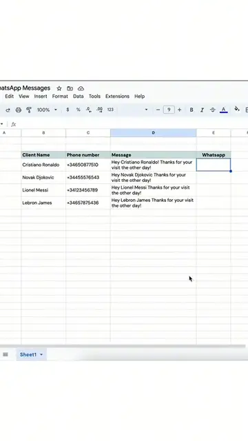 Video thumbnail for Automate the sending of whatsapp messages to your clients in #GoogleSheets!