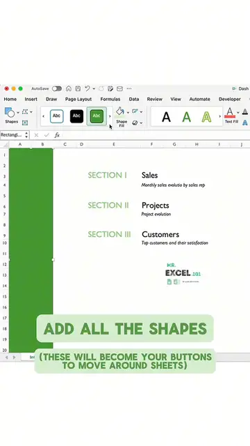 'Video thumbnail for How to Create interactive buttons in your #Excel to make it easier for your user to navigate through the dashboard '
