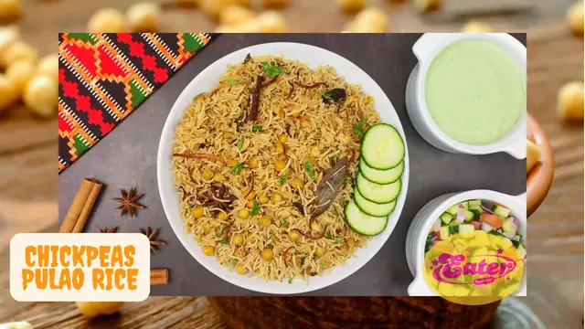 Video thumbnail for Chickpeas Spicy Rice or Chana Pulao Recipe