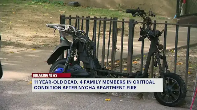 Video thumbnail for 11-year-old boy dead, 4 critically injured after lithium-ion battery sparks apartment fire in Mott Haven