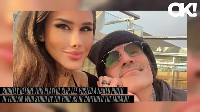 'Video thumbnail for Tommy Lee Smacks Wife Brittany Furlan's Butt for Being a 'Bad Pool Boy': Watch the Spicy Moment'
