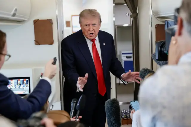 Video thumbnail for Trump says Iran talks taking place during pause in US military strikes