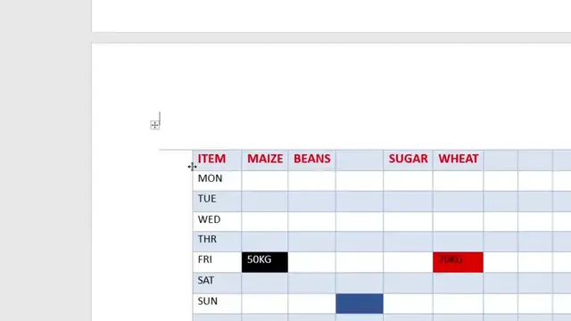 Video thumbnail for How To Adjust Width And Height Of Columns And Rows In Microsoft Word Tables