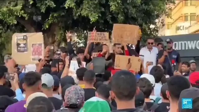 'Video thumbnail for Moroccan youth protest for seventh day in a row'