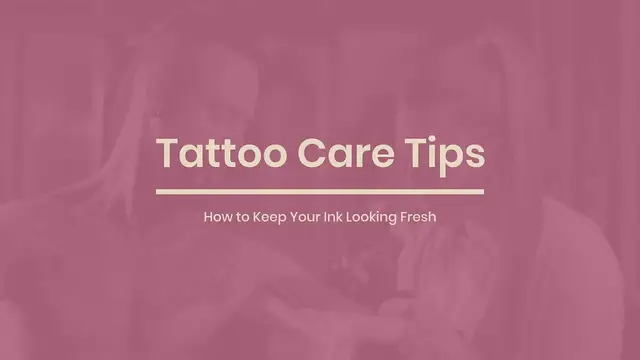 Video thumbnail for Tattoo care tips
