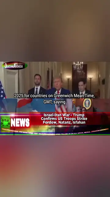 Video thumbnail for Israel-Iran War - Trump Confirms US Troops Strike Fordow, Natanz, Isfahan