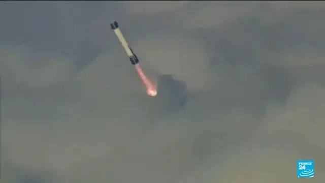 'Video thumbnail for Blue Origin's New Glenn rocket deploys Mars satellites, sticks booster landing'