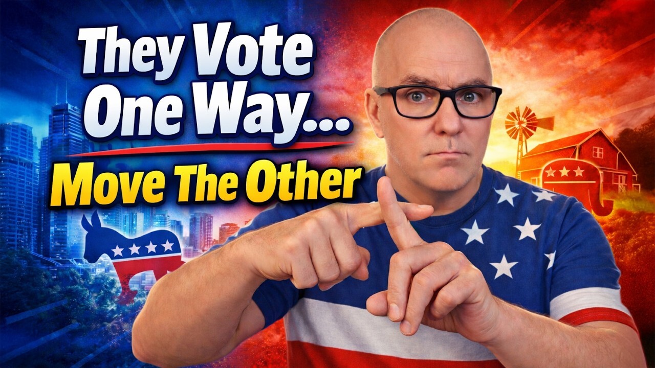 Video thumbnail for Blue Cities vs Red States: Why People Move Opposite Their Politics