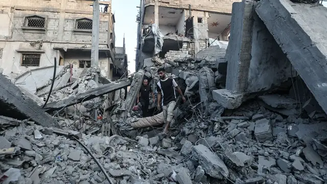 'Video thumbnail for Israeli strikes killed at least 40 Palestinians in Gaza; infant dies of malnutrition'