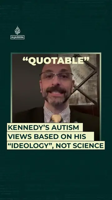 'Video thumbnail for Kennedy’s autism views are based on “his ideology”, not science'