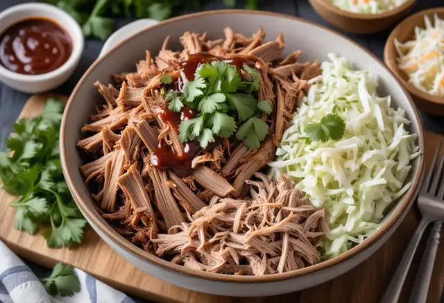 Video thumbnail for Tender Keto BBQ Pulled Pork Pile
