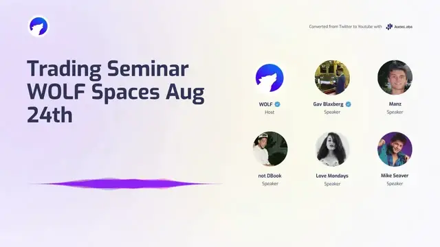 'Video thumbnail for Trading Seminar | WOLF Spaces Aug 24th'
