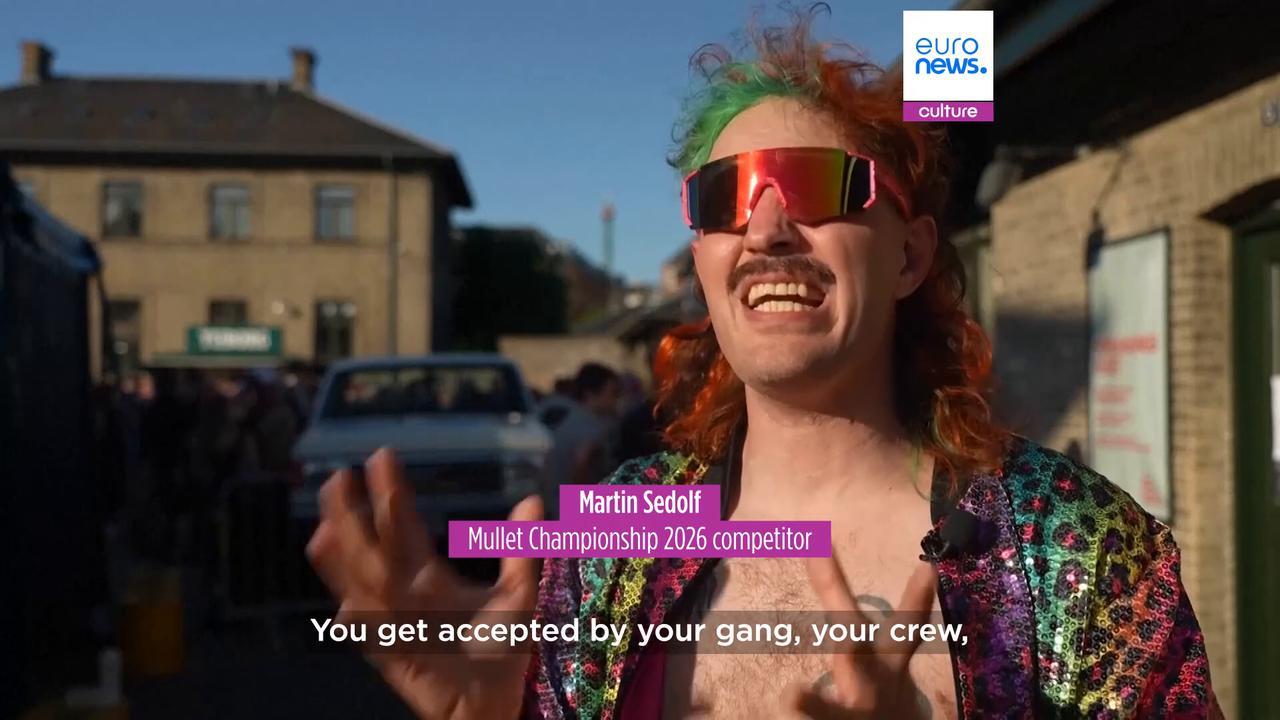 Video thumbnail for Front desk vibes, back alley dreams: Feast your eyes on Denmark’s 2026 Mullet Championship