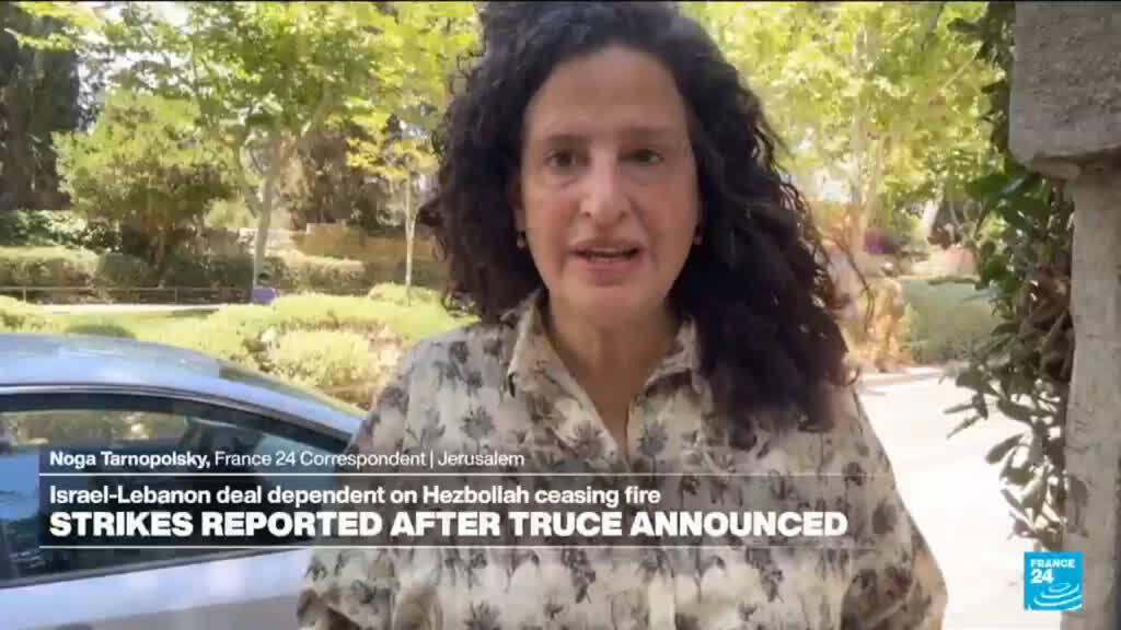Video thumbnail for Israel's defence minister says military operations in Lebanon will continue despite ceasefire