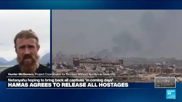 'Video thumbnail for 'Hope is all people have', says MSF after it suspended Gaza City activities due to Israeli offensive'