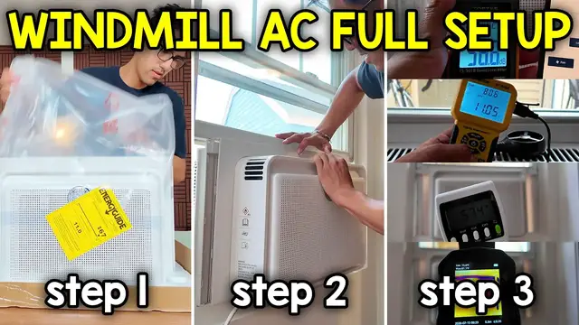 Video thumbnail for The Windmill Window Air Conditioner Full Setup and Testing