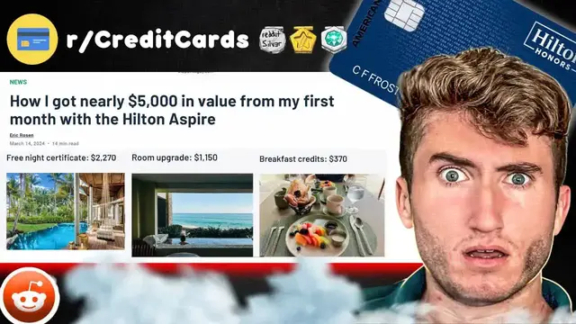 Video thumbnail for anthony venture: how to get $5,000 value from your hilton aspire card in one month! travel rewards & hotel upgrades